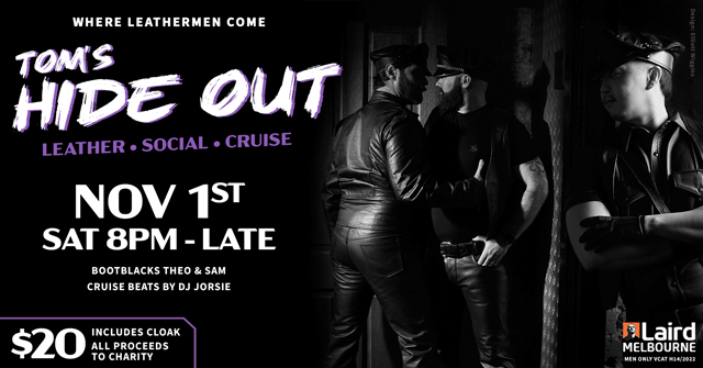 laird gay melbourne leather tom hide out
