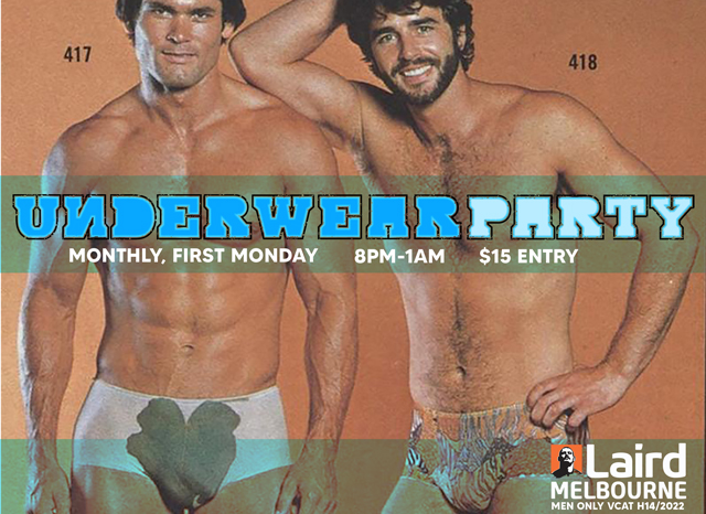 underwear party gay melbourne laird
